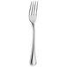 An Amefa stainless steel dessert fork with a silver handle.