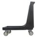 A black Cambro Camdolly with wheels.