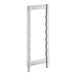 A white rectangular frame with small holes.