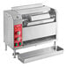 An Avantco vertical conveyor bun toaster with a red knob.