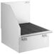 A white rectangular Regency stainless steel mop sink with a metal grate.