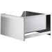 a stainless steel tub with a white background