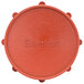 A red circular Vectorfog solution tank cap with white text.