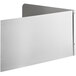 A white rectangular metal plate with holes.