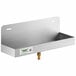 A stainless steel Regency mop sink drainage tray.