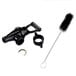 A black plastic and metal Bunn 34100.0000 iced tea dispenser cleaning tool.