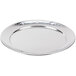 An American Metalcraft stainless steel tray with a hammered texture and a rim.