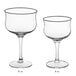 A pair of Acopa Deco cocktail glasses.