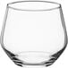 An Acopa Radiance stemless wine glass with a white background.