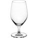 An Acopa Elevation clear glass goblet with a base.