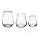a pair of empty glasses