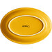 An Acopa mango orange oval stoneware coupe platter.