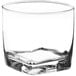 A clear Acopa rocks glass with a square bottom.