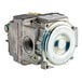 A Robertshaw Industries natural gas valve with a metal housing and round cap.