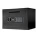 A Barska black steel depository security safe with digital keypad and key lock.