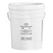 A white Butternut Mountain Farm bucket with a white lid and label.