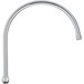 A silver curved Waterloo gooseneck faucet spout.