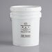 A white bucket with a white label and black text that reads "Butternut Mountain Farm Organic Grade A Dark Pure Maple Syrup"