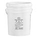 A white Butternut Mountain Farm bucket with black text and a white lid.