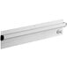 An aluminum wall mounted ticket holder.