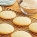 a cookie on a wire rack