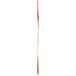 A Bamboo skewer with a red twisted handle.