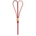 A bunch of Bamboo by EcoChoice red heart-shaped food picks tied together with a white strap.