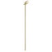 A Bamboo by EcoChoice wooden skewer with a knot on the end.