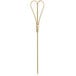 A close up of a Bamboo by EcoChoice heart-shaped food pick with a wooden stick.