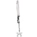 A chrome Equip by T&S deck mounted pre-rinse faucet with a hose.