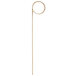 A Bamboo looped skewer with a circle on the end.