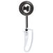 A Vollrath Jacob's Pride disher with a white extended length handle.