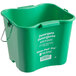A green San Jamar Kleen-Pail Pro bucket with white text.
