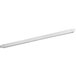 A long white rectangular Vigor steam table adapter bar.