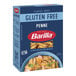 A box of Barilla gluten-free penne pasta with a blue label.