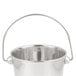 An American Metalcraft stainless steel mini pail with a handle.