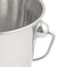 An American Metalcraft mini stainless steel pail with handles.