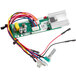 A green AvaMix control board with colorful wires.