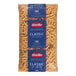 A bag of Barilla Rigatoni pasta with white text and a blue label.