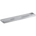 An Avantco stainless steel rectangular grease and crumb tray with a long handle.