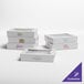 A group of white customizable window bakery boxes.