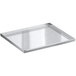 An Avantco stainless steel grease and crumb tray.