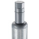 A 32 1/4" galvanized steel table leg with a black cap on top.