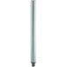 A 18 1/2" galvanized steel leg with a black cap.