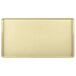 A rectangular beige tray with a white border.