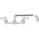 Regency 12 inch Wall Mounted Swing Spout Swivel Faucet with 8 inch Centers