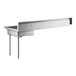 A Regency stainless steel dishtable with a left drainboard.