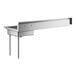 A Regency stainless steel dishtable with a left drainboard.