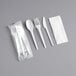 EcoChoice Wrapped Heavy Weight Compostable White CPLA Utensils and Napkin.