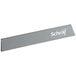 A grey rectangular Schraf polypropylene blade guard with white text.